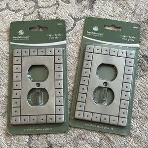 Brushed Satin Pewter Wall Plate